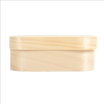 MINI BOÎTES CARRÉES + CARTON ET CAPSULE  11x11x4 CM NATUREL BOIS (200 UNITÉS)