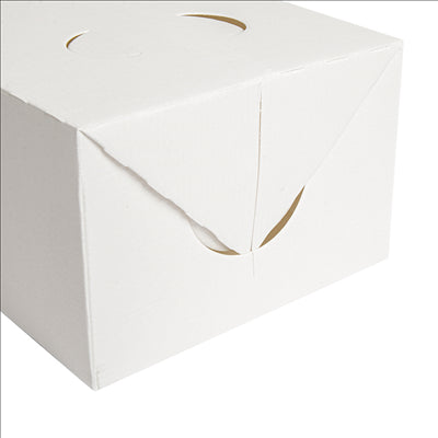 BOÎTES REPAS À EMPORTER 'THEPACK' 1 L 250 G/M2 11x18x7 CM BLANC CARTON ONDULÉ NANO-MICRO (300 UNITÉS)