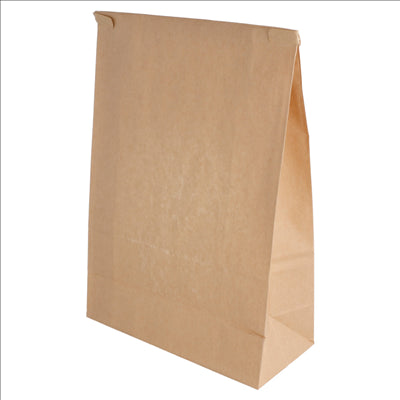 SACS SOS AUTO-FERMETURE AVEC FENÊTRE 2500 GR 60 G/M2 + 25µ OPP 15,5+7x24,2 CM NATUREL KRAFT (500 UNITÉS)