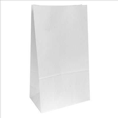 SACS SOS SANS ANSES  80 G/M2 25+15x43,5 CM BLANC CELLULOSE (250 UNITÉS)