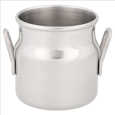 MINI POTS À LAIT 'ARTINOX' 90 ML Ø 4,5x5 CM ARGENTE INOX (12 UNITÉS)