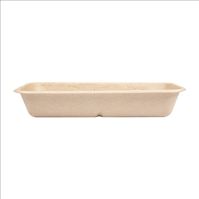 PLATEAUX 'BIONIC' 500 ML 20,9x10,7x3,5 CM NATUREL BAGASSE (400 UNITÉS)