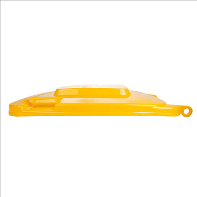 COUVERCLE POUR CONTENEUR 240L  71x56x7,4 CM JAUNE HDPE (1 UNITÉ)