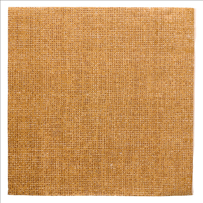 SERVIETTES ECOLABEL 'DOUBLE POINT - ARPILLERA' 19 G/M2 40x40 CM MARRON OUATE RECYCLÉE (1200 UNITÉS)