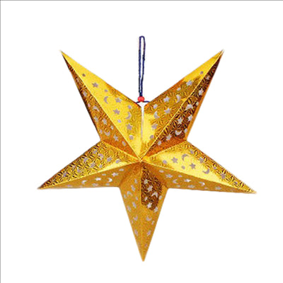 ÉTOILE AVEC LIMIÈRE LEDS  Ø 90 CM OR (10 UNITÉS)