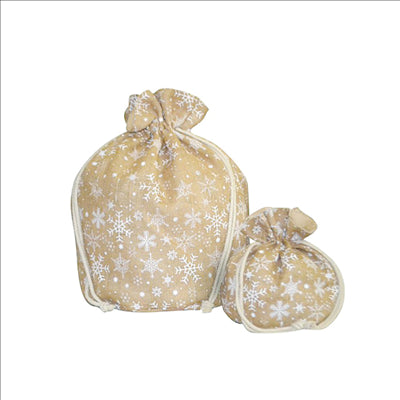 SACS - STARS  25,5x25,5 CM NATUREL JUTE (10 UNITÉS)