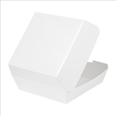 BOÎTES HAMBURGER 'THEPACK' 230 G/M2 17,6x16,8x7,8 CM (XL) BLANC CARTON ONDULÉ NANO-MICRO (300 UNITÉS)