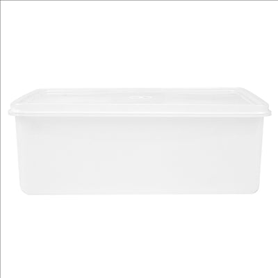 RÉCIPIENT ALIMENTS + COUVERCLE INCORPORÉ 1450 ML 20,5x14x8 CM BLANC PP (1 UNITÉ)