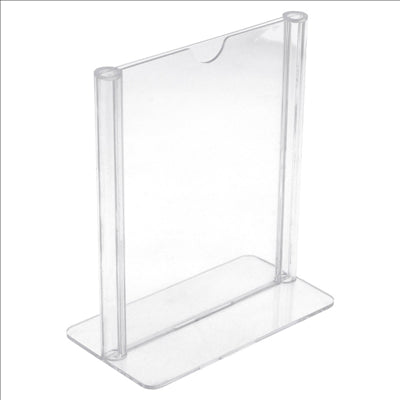 PORTE MENUS DE TABLE DIN-A7  7,4x10,5 CM TRANSPARENT PS (1 UNITÉ)