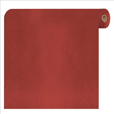 PAPIER CADEAU COULEUR UNIE  60 G/M2 0,70x100 M ROUGE KRAFT VERGÉ (1 UNITÉ)