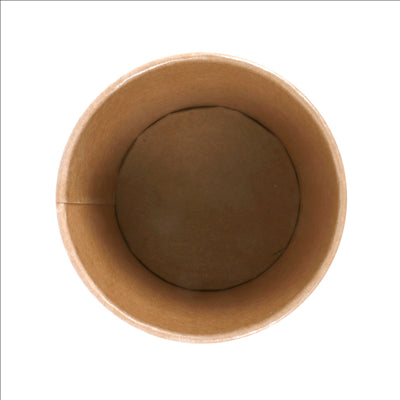 PETITS POTS 105 ML (3,5 oz) 210 + 18 PE G/M2 Ø6/4,5x5,8 CM MARRON CARTON (1000 UNITÉS)