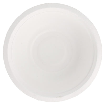 SALADIERS 'BIONIC' 350 ML Ø 13,5x4,6 CM BLANC BAGASSE (900 UNITÉS)