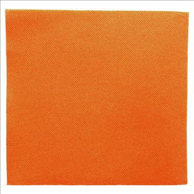 SERVIETTES ECOLABEL 'DOUBLE POINT' 18 G/M2 39x39 CM ORANGE OUATE (1200 UNITÉS)