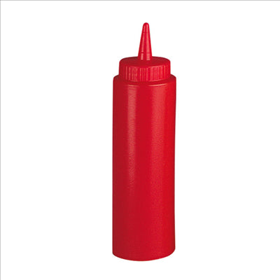 POIRES À SAUCES 240 ML Ø 5x18,5 CM ROUGE HDPE (6 UNITÉS)