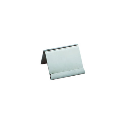 CHEVALETS POUR ÉTIQUETTES DE TABLE  6,4x5,7x4,2 CM ARGENTE INOX (25 UNITÉS)