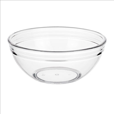 POTS SALADIERS 990 ML Ø 16,8/7,2x7 CM TRANSPARENT POLYCARBONATE (10 UNITÉS)