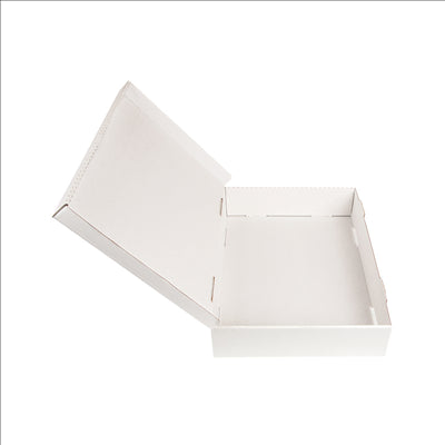 BOÎTES À PÂTES  348 G/M2 40x30x8 CM BLANC CARTON (50 UNITÉS)