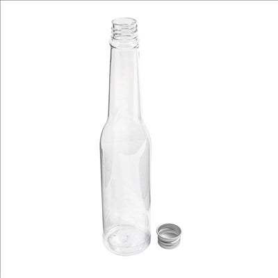 FLACONS AVEC BOUCHON EN ALUMINIUM 180 ML Ø4,3x20,5 CM TRANSPARENT PET (210 UNITÉS)