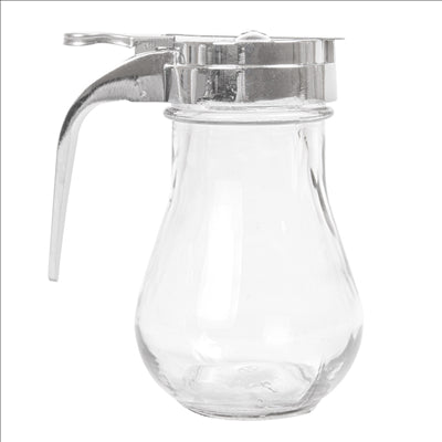 DISTRIBUTEUR SIROUP 220 ML 7x7x9,3 CM TRANSPARENT VERRE (1 UNITÉ)