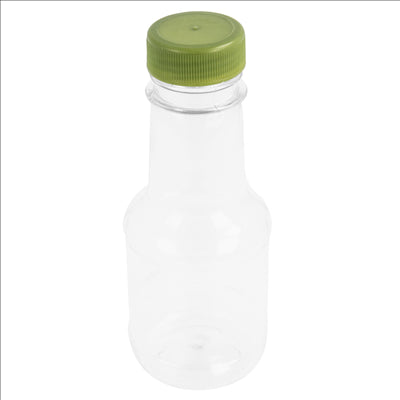 FLACONS AVEC BOUCHON PLASTIQUE 110 ML Ø4,5x11,4 CM TRANSPARENT PET (100 UNITÉS)