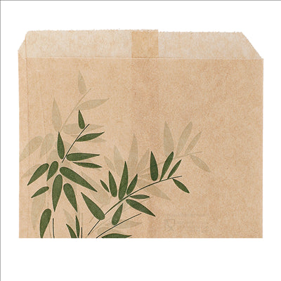 SACHET POUR FRITURES 'FEEL GREEN' 32 G/M2 12x9 CM NATUREL PARCH.INGRAISSABLE (1000 UNITÉS)