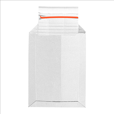 ENVELOPPES AUTO-ADHÉSIVES EXTENSIBLES E-COMMERCE 'THEPACK' 390 G/M2 22,5x28,9 CM BLANC CARTON ONDULÉ MICROCANAL (100 UNITÉS)