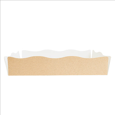 PLATEAUX + COUVERCLE 'THEPACK' 240 G/M2 23x17x4,5 CM NATUREL CARTON ONDULÉ NANO-MICRO (200 UNITÉS)