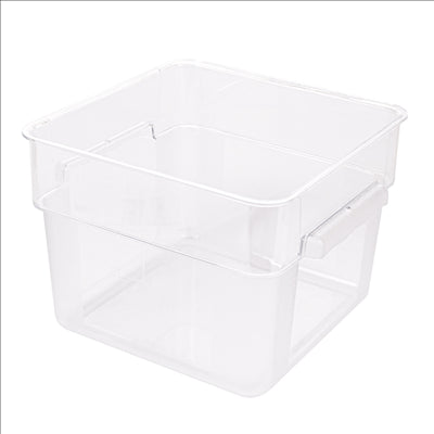 BAC ALIMENTAIRE 12 L 28,5x28,5x21 CM TRANSPARENT POLYCARBONATE (1 UNITÉ)