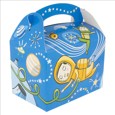 BOÎTES MENU ENFANT "ESPACE"  320 G/M2 15,50x10,50x17,50 CM QUADRICHROMIE CARTON (300 UNITÉS)