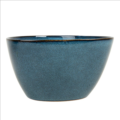 BOL TRIANGULAIRE 'AKALA' 680 ML Ø15x8,3 CM BLEU STONEWARE (6 UNITÉS)