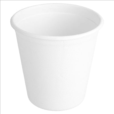 GOBELETS 'BIONIC' 370 ML Ø 9,3x9,2 CM BLANC BAGASSE (800 UNITÉS)