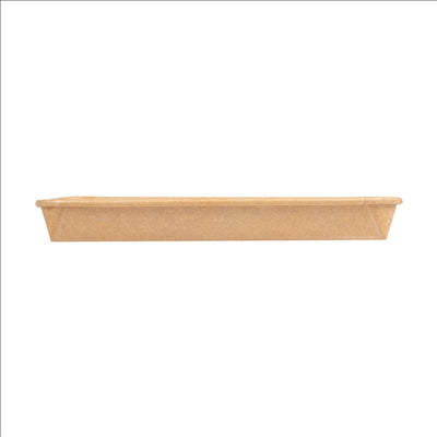 RÉCIPIENTS POUR "SUSHI"  20PE + 280 +16PE G/M2 22,1x9,1x2,4 CM NATUREL KRAFT (600 UNITÉS)