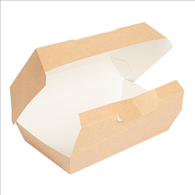 BOÎTES "LUNCH BOX" 'THEPACK' 220 G/M2 22x13x7,5 CM NATUREL CARTON ONDULÉ NANO-MICRO (300 UNITÉS)