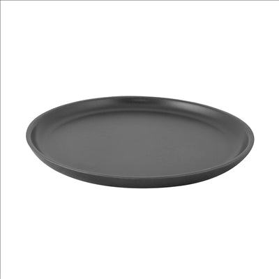 ASSIETTES PLATES 'ARTINOX'  Ø 21x1,5 CM NOIR INOX (1 UNITÉ)