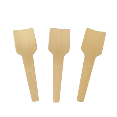 PETITES CUILLÈRES À GLACES  7 CM NATUREL BOIS (100 UNITÉS)