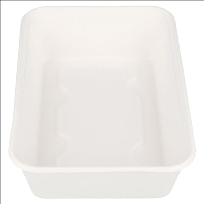 CONTENEURS 'BIONIC' 700 ML 17,5x12x4,5 CM BLANC BAGASSE (500 UNITÉS)