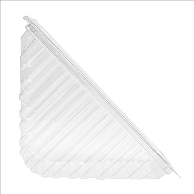 BOÎTES TRIANGULAIRES SANDWICH TRIPLE  11x11x7,5 CM TRANSPARENT RPET (500 UNITÉS)