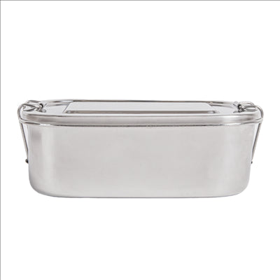 RÉCIPIENT AVEC COUVERCLE 'ARTINOX' 750 ML 16x10,5x5 CM ARGENTE INOX (12 UNITÉS)