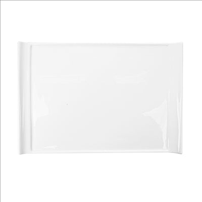 ASSIETTES RECTANGULAIRES  40x28x2,1 CM BLANC PORCELAINE (6 UNITÉS)