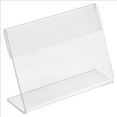 10 U. CHEVALETS POUR ÉTIQUETTES  8x6,5x2 CM TRANSPARENT PVC (1 UNITÉ)