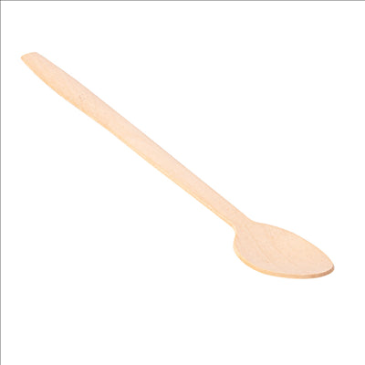 CUILLÈRES À GLACES  19 CM NATUREL BOIS (100 UNITÉS)