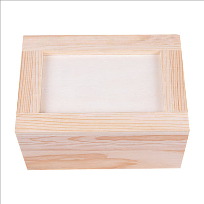 DISTRIBUTEUR SERVIETTES MINI SERVIS  15x11x8 CM NATUREL BOIS (1 UNITÉ)