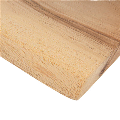 PLANCHE PRÉSENTATION RECTANGULAIRE  30x(16-20)x2 CM NATUREL BOIS (12 UNITÉS)