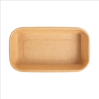 RÉCIPIENTS POUR "SUSHI"  20PE + 280 +16PE G/M2 14x8x2,4 CM NATUREL KRAFT (800 UNITÉS)