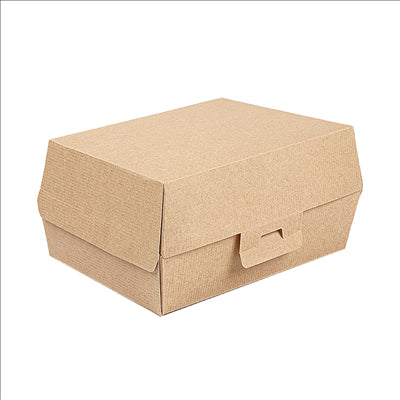 BOÎTES "LUNCH BOX" 'THEPACK' 275 G/M2 22x13,5x9 CM NATUREL CARTON ONDULÉ NANO-MICRO (300 UNITÉS)