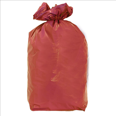 20 U. SACS POUBELLE COULEUR 110 L 70µ 70x110 CM ROUGE LDPE (5 UNITÉS)