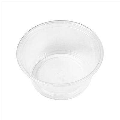 PETITS POTS MICRO-ONDABLES 100 ML Ø7,4x3,5 CM TRANSPARENT PP (2500 UNITÉS)