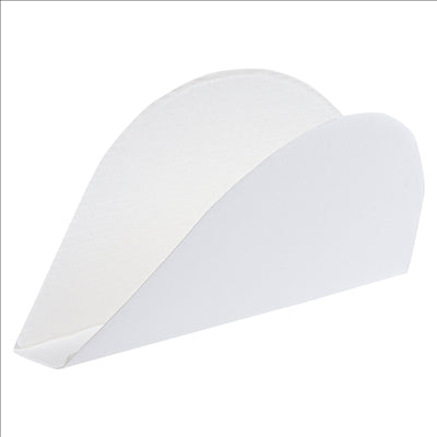 RÉCIPIENTS POUR TACOS 'THEPACK' 220 G/M2 15x2x7 CM BLANC CARTON ONDULÉ NANO-MICRO (1200 UNITÉS)