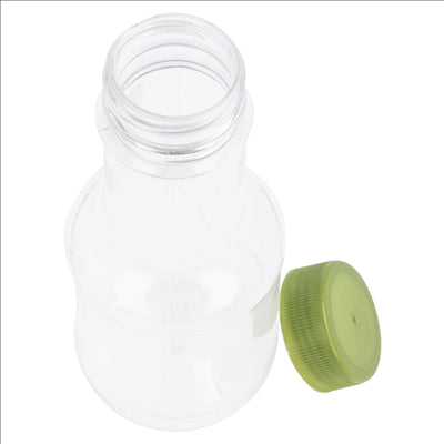 FLACONS AVEC BOUCHON PLASTIQUE 110 ML Ø4,5x11,4 CM TRANSPARENT PET (100 UNITÉS)