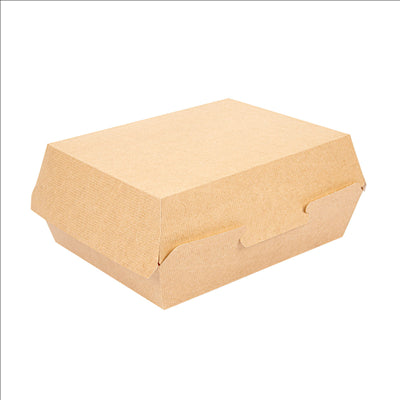 BOÎTES "LUNCH BOX" 'THEPACK' 220 G/M2 22,5x17x8,5 CM NATUREL CARTON ONDULÉ NANO-MICRO (300 UNITÉS)